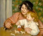 Gabrielle and the Artist's Son, Jean 1895 